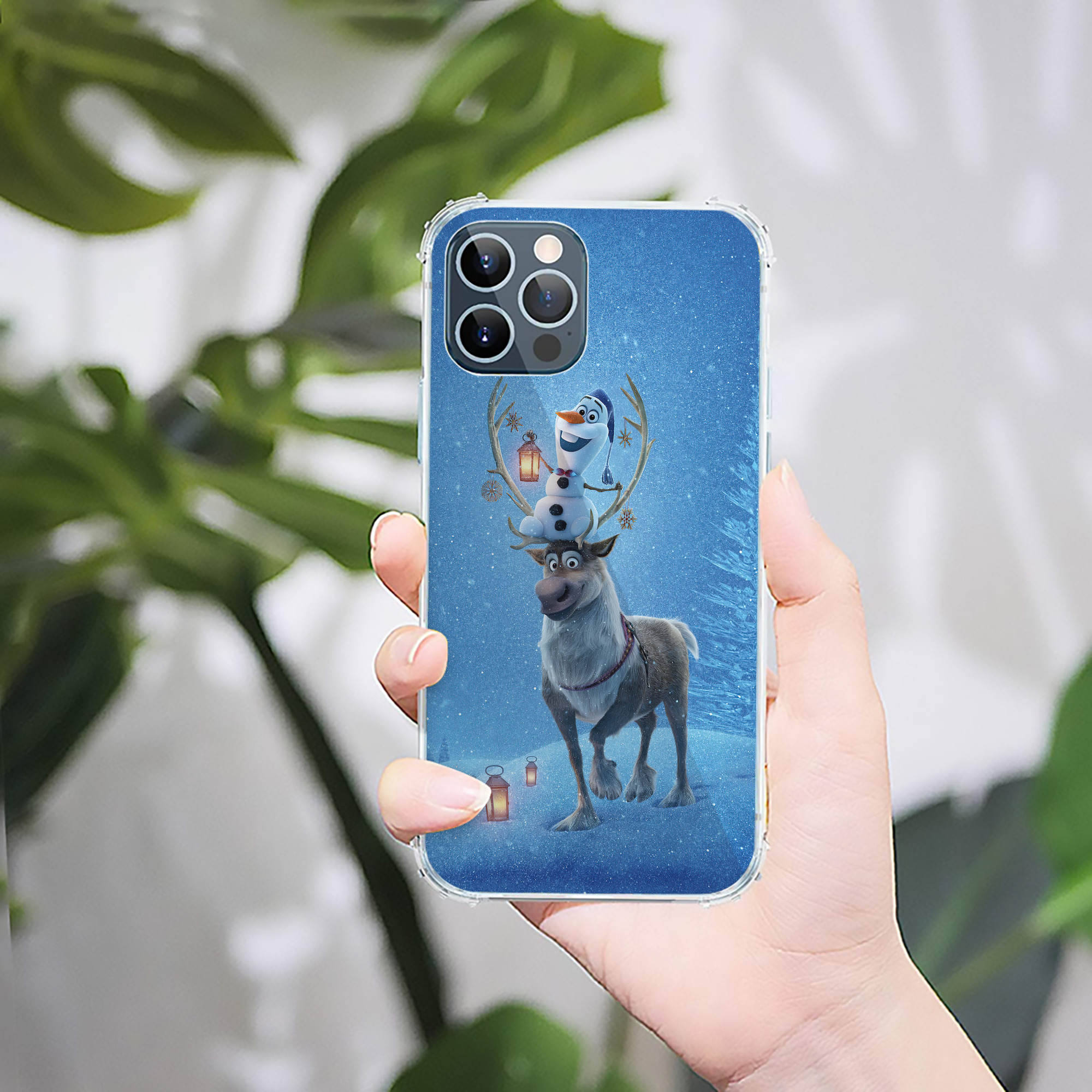（画像用） アナと雪の女王 アンナ エルサ Frozen Anna Elsa 【iPhone 12シリーズ対応】透明スマホケース（クリアソフトケース）